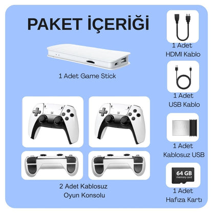 WS5 Retro Oyun Konsolu 64GB
